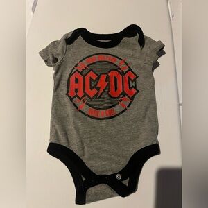 AC/DC Baby One Piece SZ 3mths  Rock N Roll High Voltage